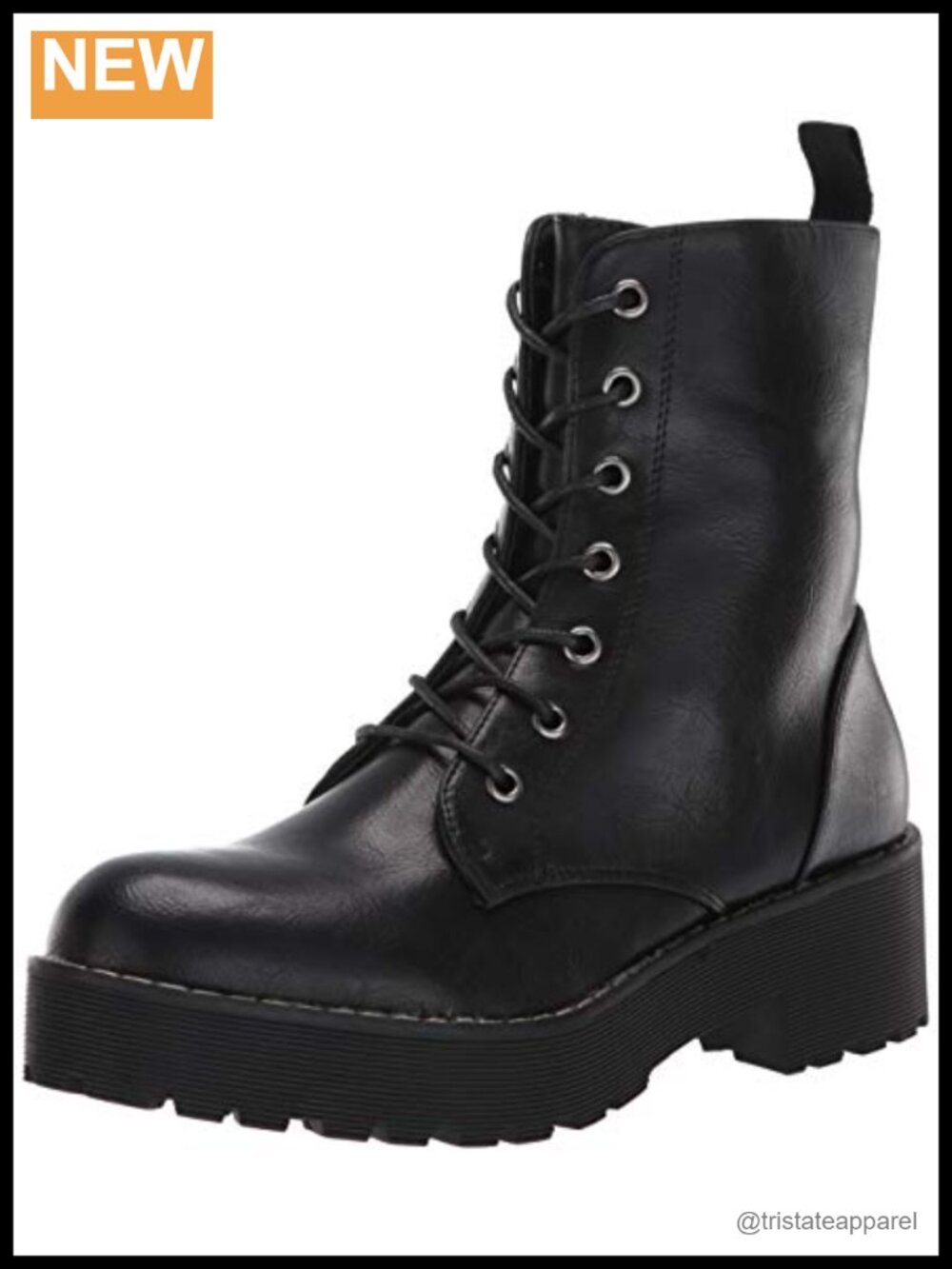 Women's Ankle Bootie with Chunky Platform and Block Heel